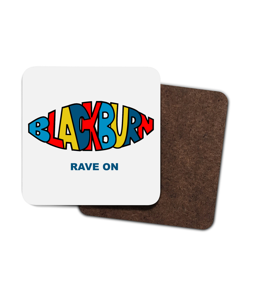 'Rave On' Hardboard Coaster (4 pack)